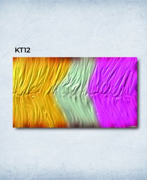 Kanvas Tablolar Üç Renk Desen 50x70