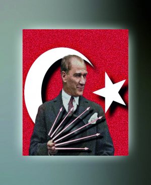 ATATÜRK TABLO (kanvas) 50x70 atatbl0021